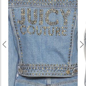 NWT JUICY COUTURE studded denim jacket